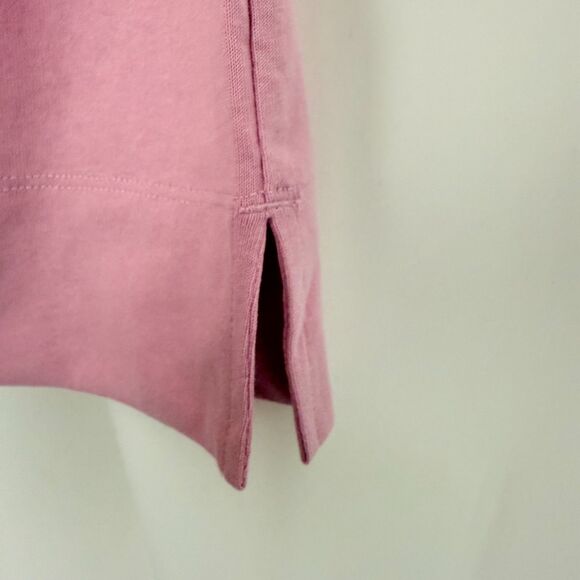 EVERLANE The Retro Jersey Polo Shirt S Mauve Pink Collar Top Oversized NWT B35 - Picture 5 of 7